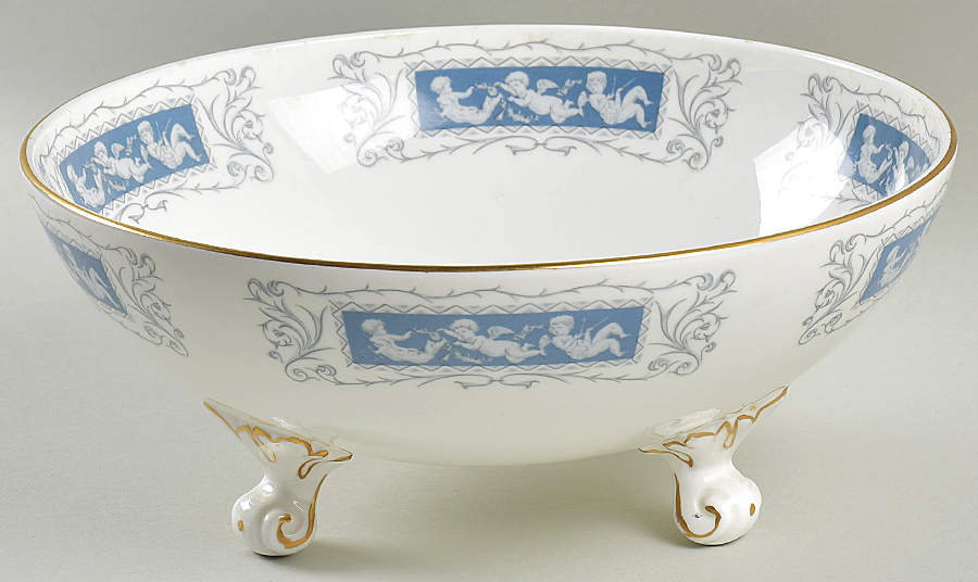 Revelry Blue 10" Footed Bowl by Coalport-1