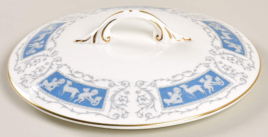 Revelry Blue Lid for Round Vegetable by Coalport-1