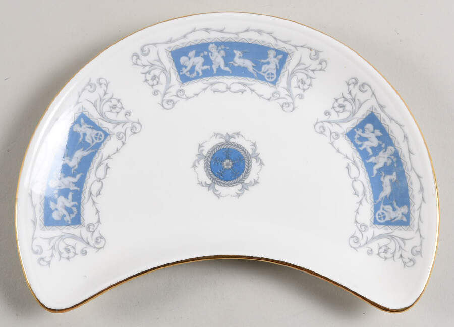 Revelry Blue Crescent Salad Plate by Coalport-1