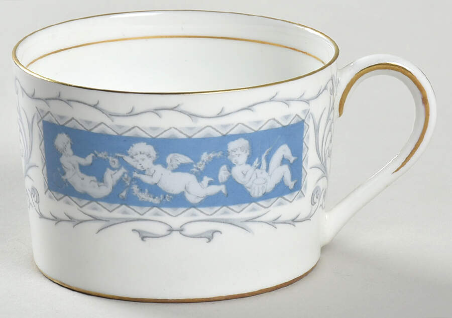 Revelry Blue Flat Cup by Coalport-1