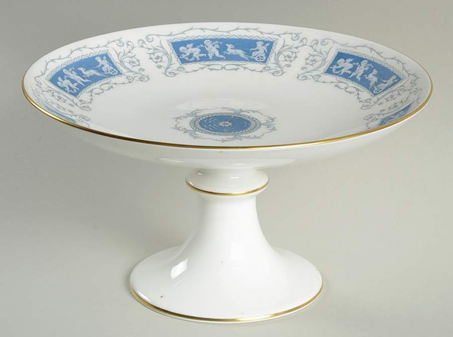 Revelry Blue Round Compote (Height X Width) by Coalport-1