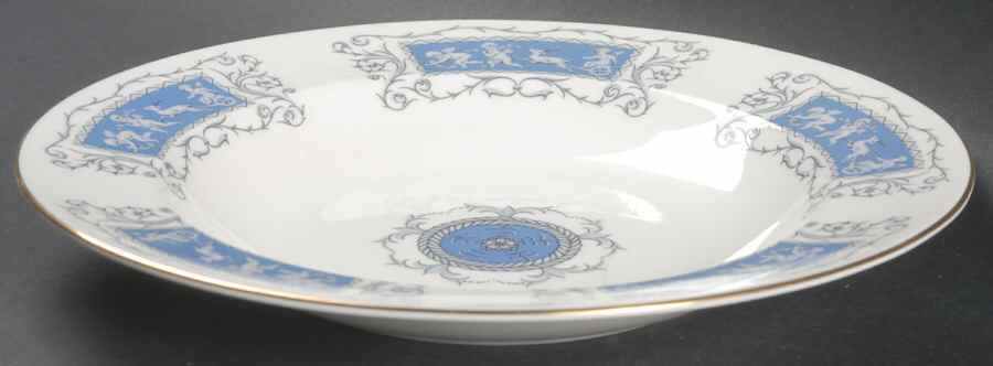 Revelry Blue Large Rim Soup Bowl by Coalport-1