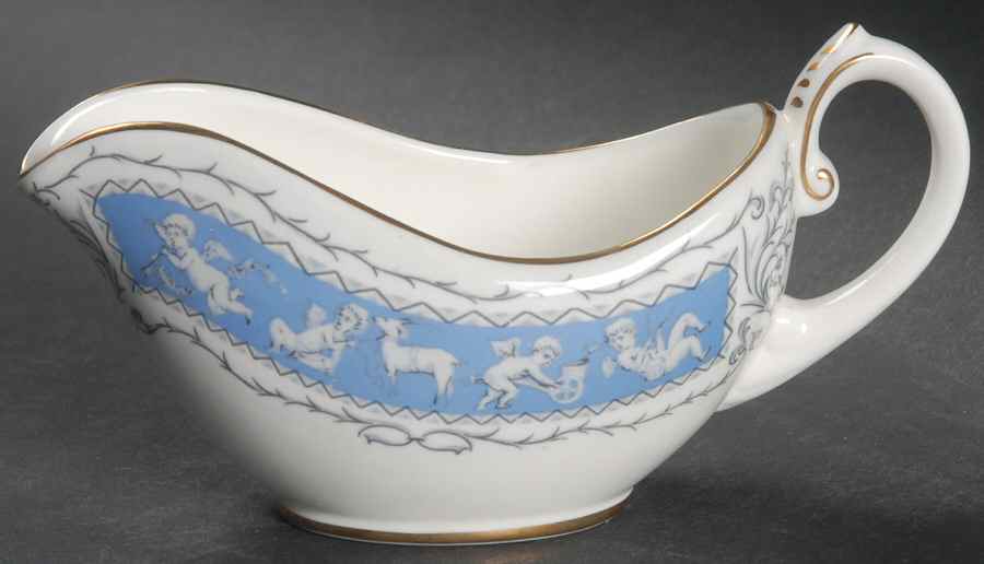 Revelry Blue Individual Gravy Boat by Coalport-1