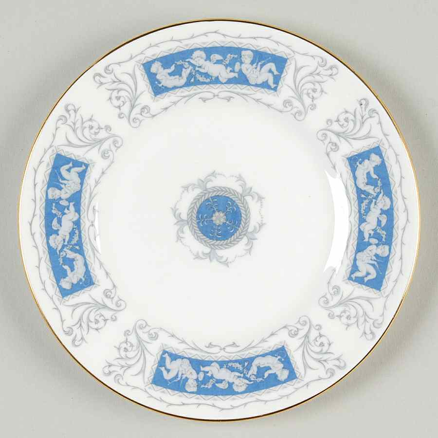 Revelry Blue Bread & Butter Plate by Coalport-1