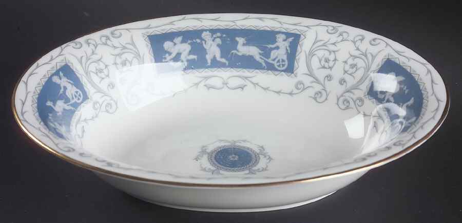 Revelry Blue 9" Oval Vegetable Bowl by Coalport-1