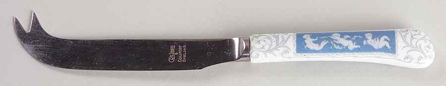Revelry Blue Cheese Knife with Stainless Blade by Coalport-1