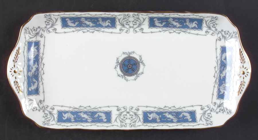 Revelry Blue Large Sandwich Tray by Coalport-1