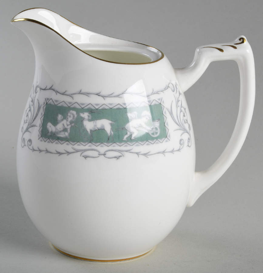 Revelry Green (Smooth) Large Syrup No Lid by Coalport-1