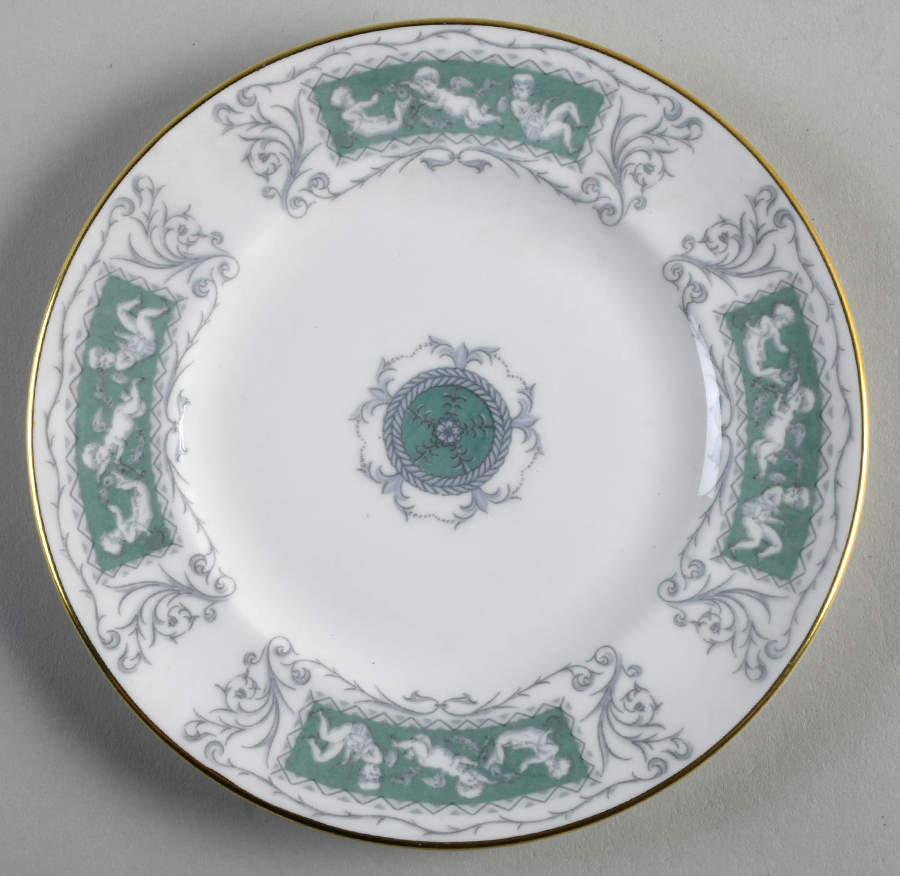 Revelry Green (Smooth) Bread & Butter Plate by Coalport-1