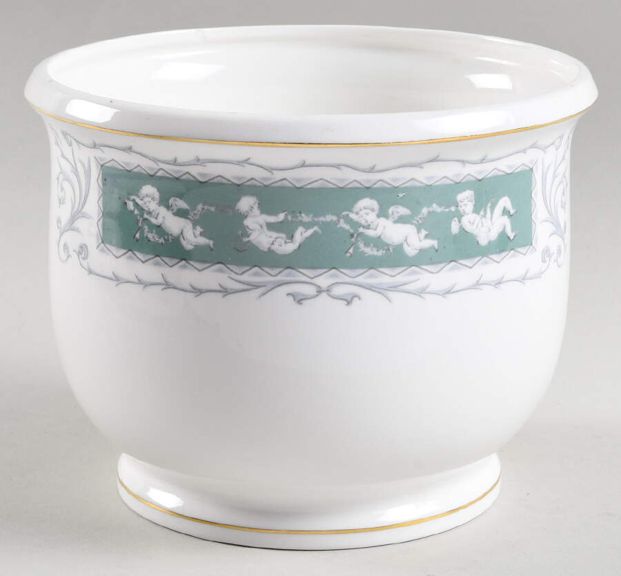 Revelry Green (Smooth) Medium Cachepot by Coalport-1