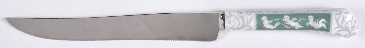 Revelry Green (Smooth) Individual Steak Knife by Coalport-1