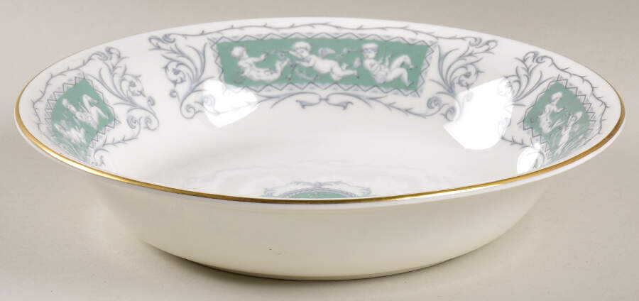 Revelry Green (Smooth) Coupe Soup Bowl by Coalport-1
