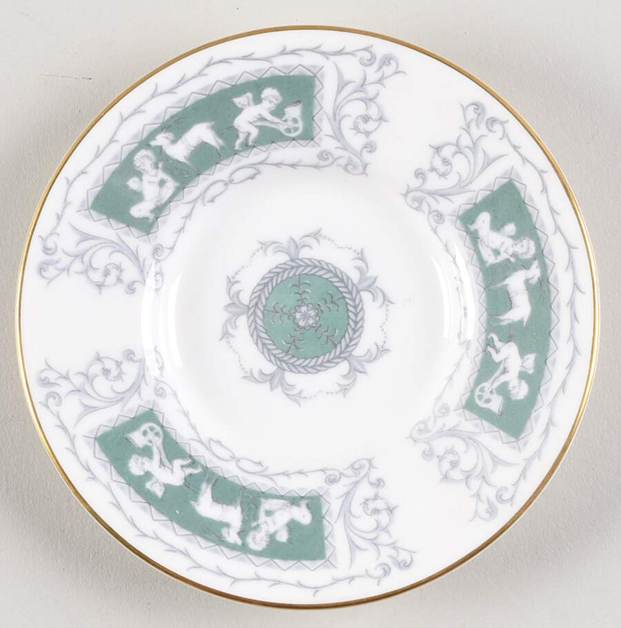 Revelry Green (Smooth) Saucer for Demitasse Cup by Coalport-1