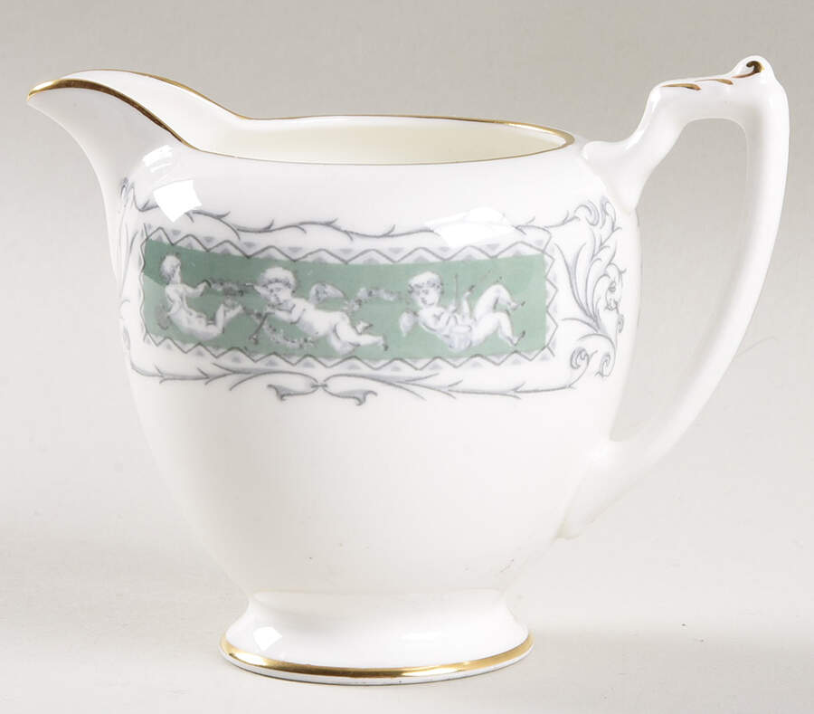 Revelry Green (Smooth) Mini Creamer by Coalport-1