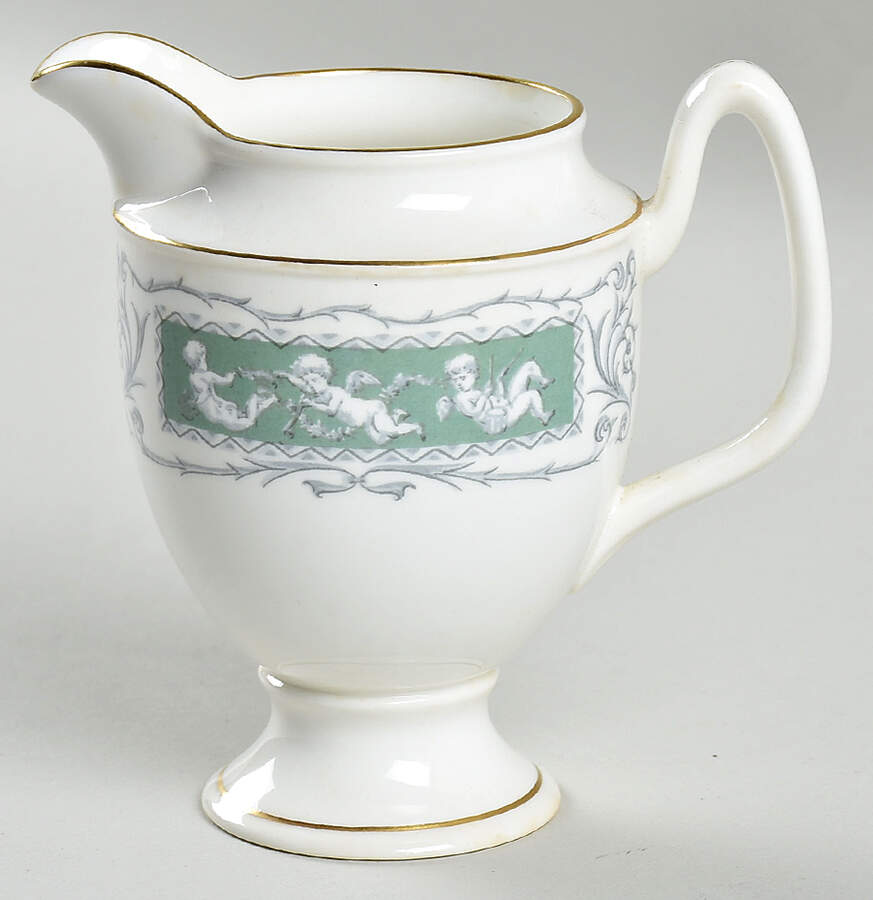 Revelry Green (Smooth) Mini Creamer by Coalport-1