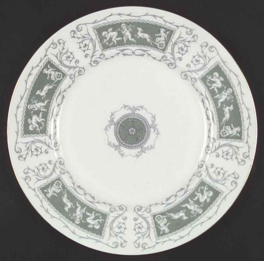 Revelry Green (Smooth) Dinner Plate by Coalport-1