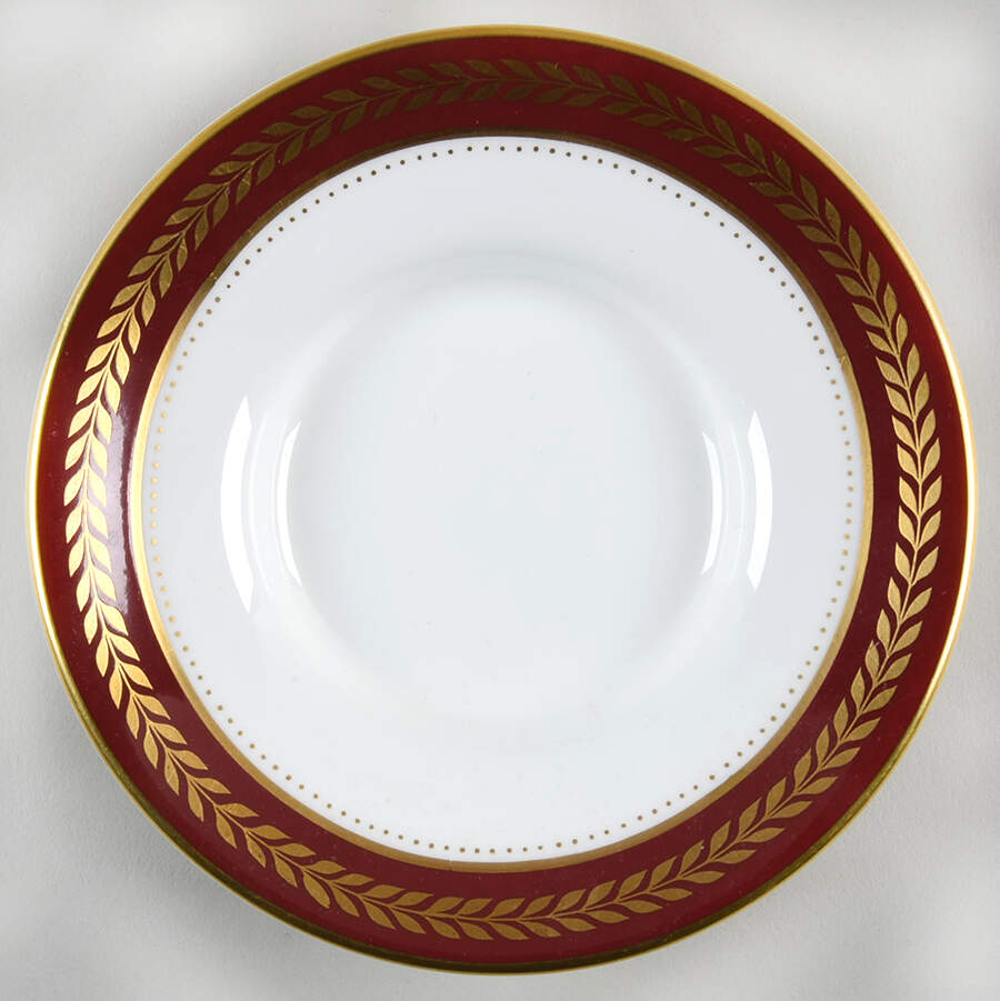 Red Wheat Saucer for Demitasse Cup by Coalport-1