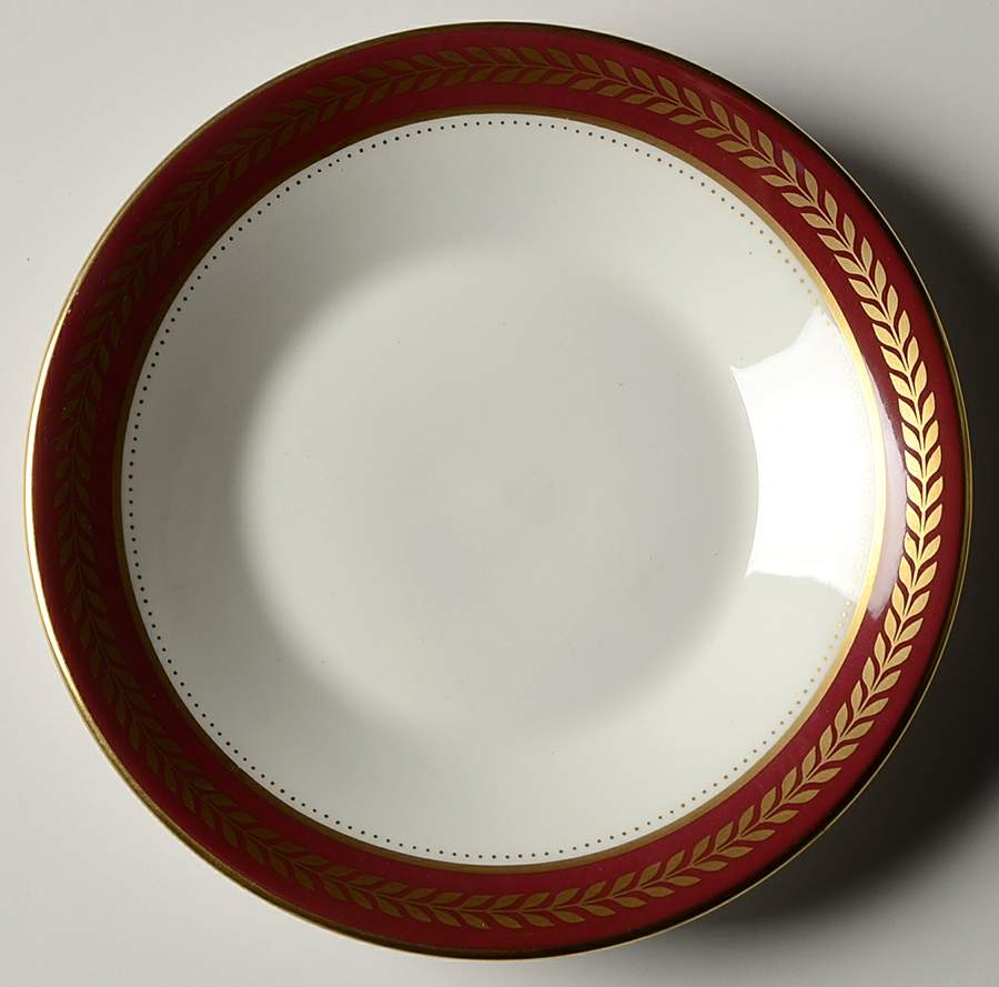 Red Wheat Saucer for Flat Cup by Coalport-1