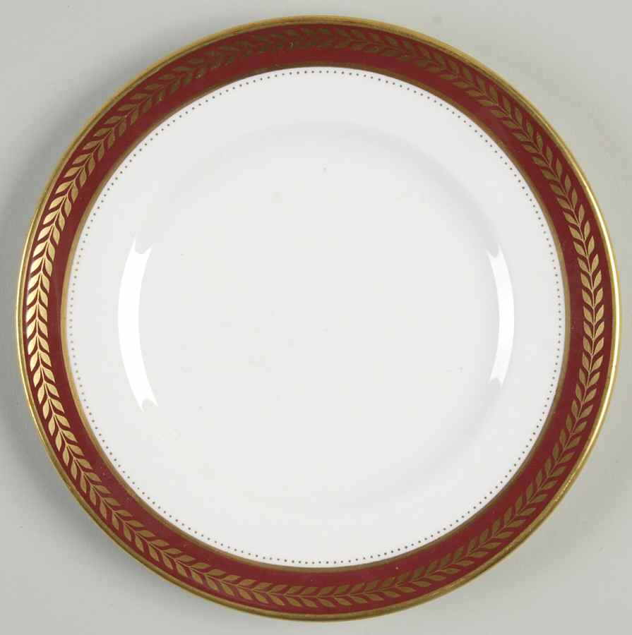 Red Wheat Bread & Butter Plate by Coalport-1