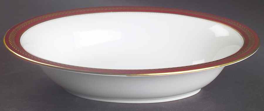 Red Wheat 9" Oval Vegetable Bowl by Coalport-1