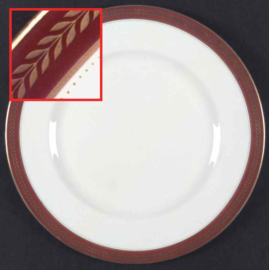 Red Wheat Dinner Plate by Coalport-1