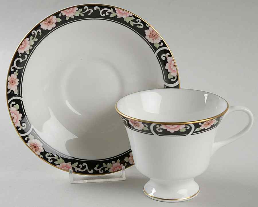 Richmond Footed Cup & Saucer Set by Coalport-1