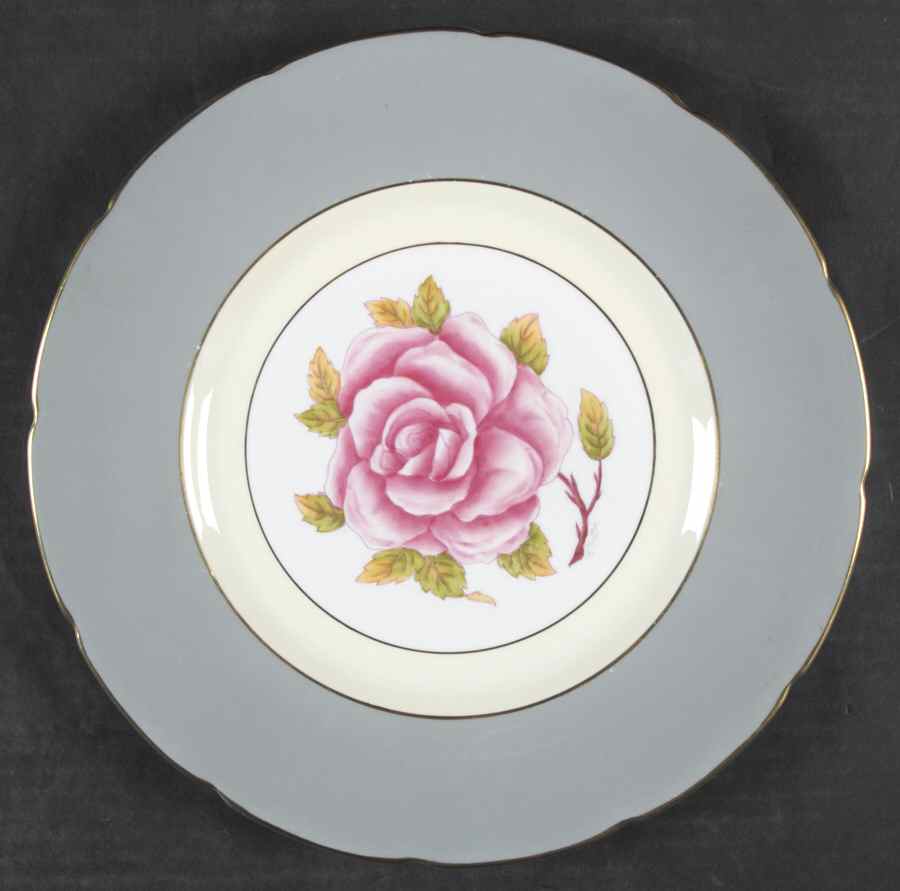 Romance (Gray Rim) Dinner Plate by Coalport-1