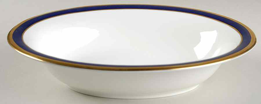 Rutland Cobalt Blue 9" Oval Vegetable Bowl by Coalport-1