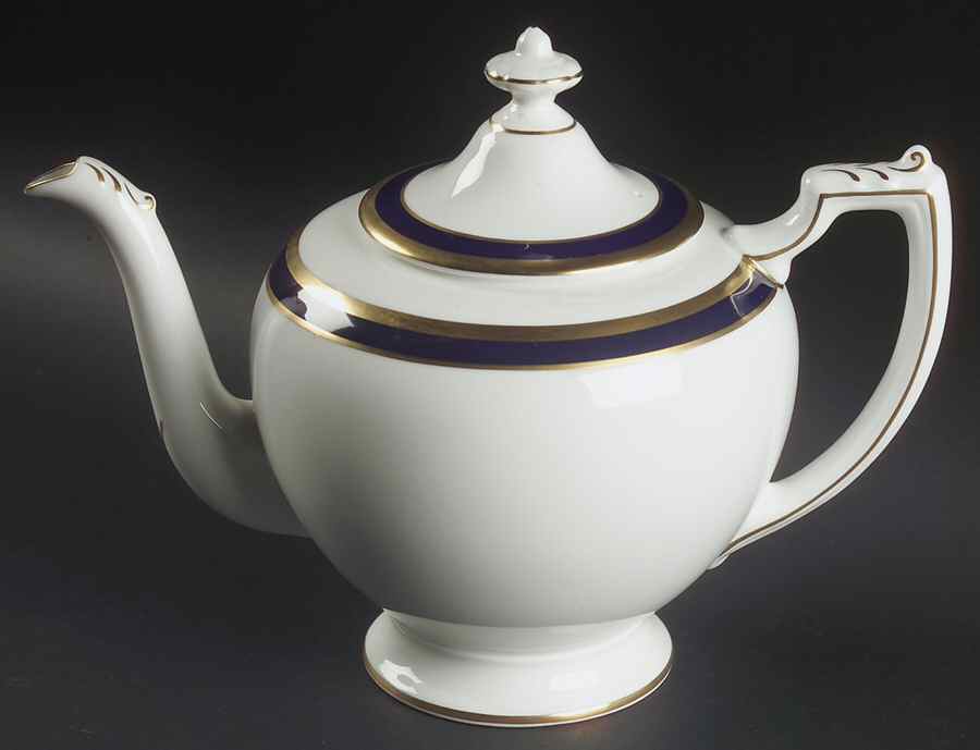 Rutland Cobalt Blue Teapot & Lid by Coalport-1