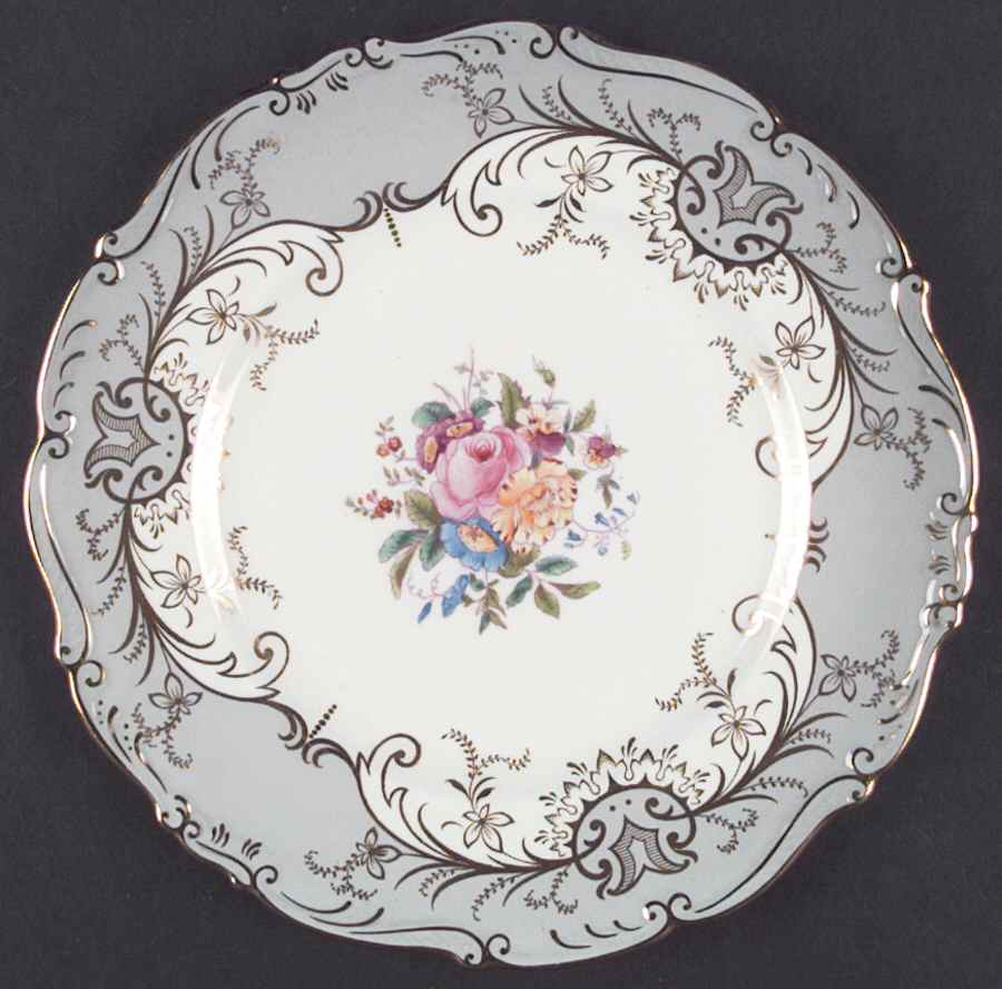 Sandringham Gray Dinner Plate by Coalport-1