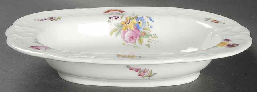 Sevres Group (Embossed, No Trim) 9" Oval Vegetable Bowl by Coalport-1