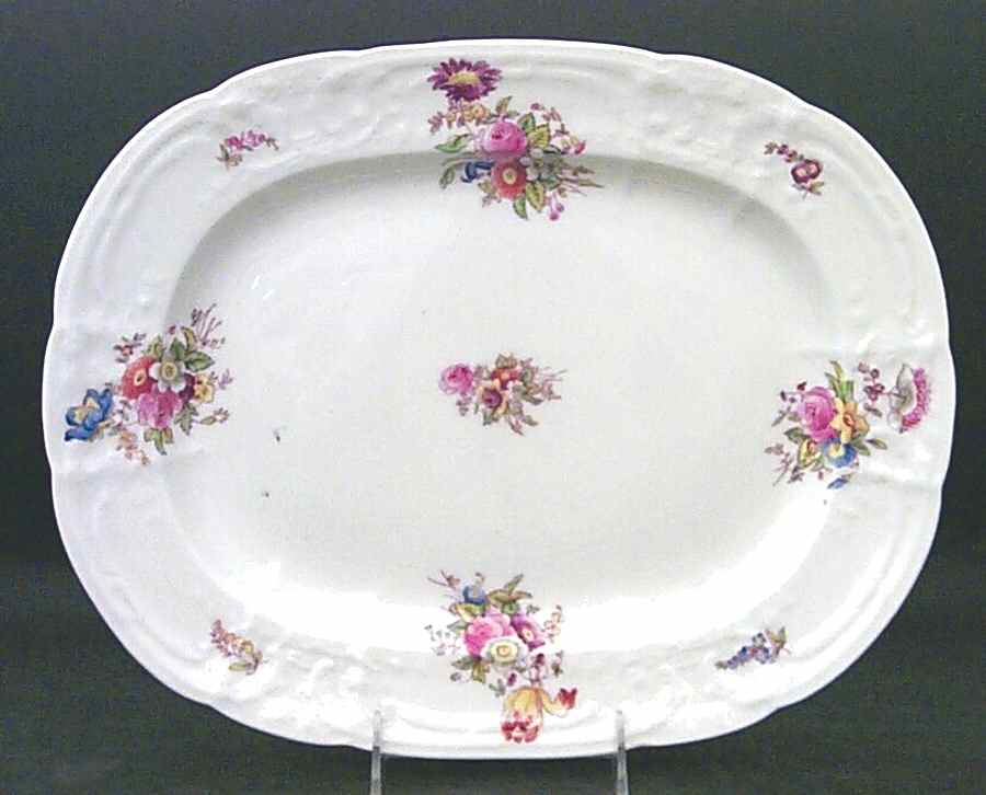Sevres Group (Embossed, No Trim) 13" Oval Serving Platter by Coalport-1