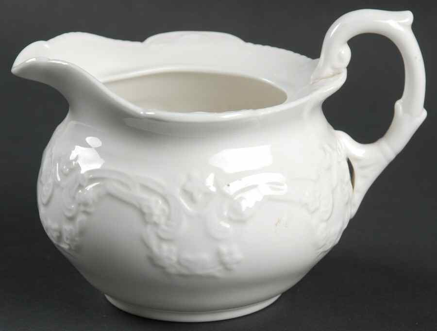 Sevres White Creamer by Coalport-1