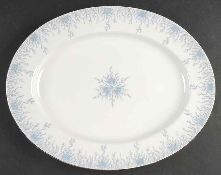 Sincerity(Smooth) 14" Oval Serving Platter by Coalport-1