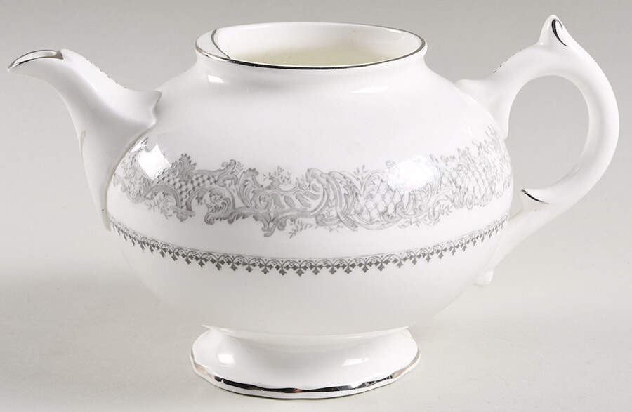 Silver Wedding Teapot No Lid by Coalport-1