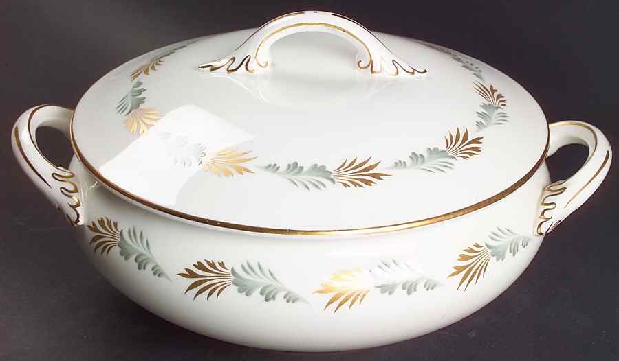 Sonnet (Smooth Edge) Round Covered Vegetable by Coalport-1