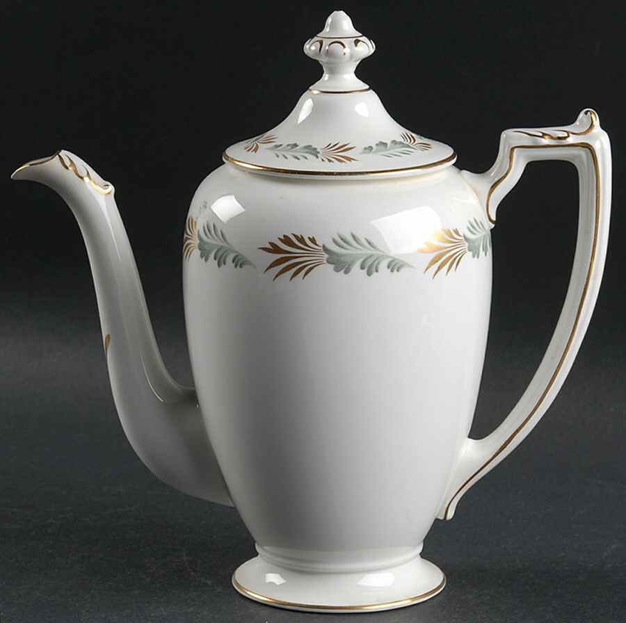 Sonnet (Smooth Edge) Mini Coffee Pot & Lid by Coalport-1