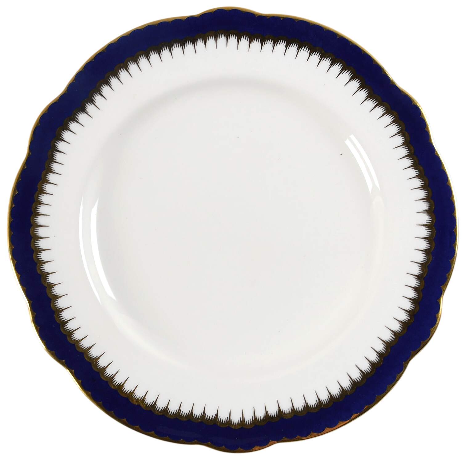 Spearpoint Cobalt Dinner Plate by Coalport-1