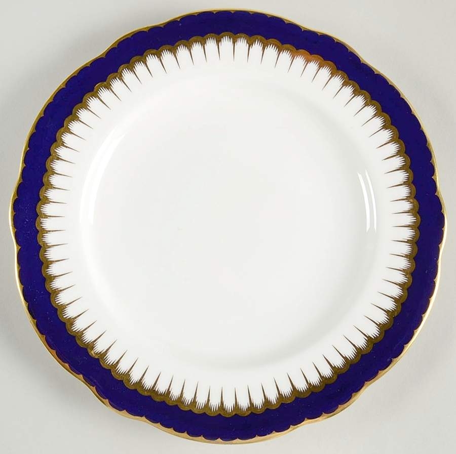 Spearpoint Cobalt Salad Plate by Coalport-1