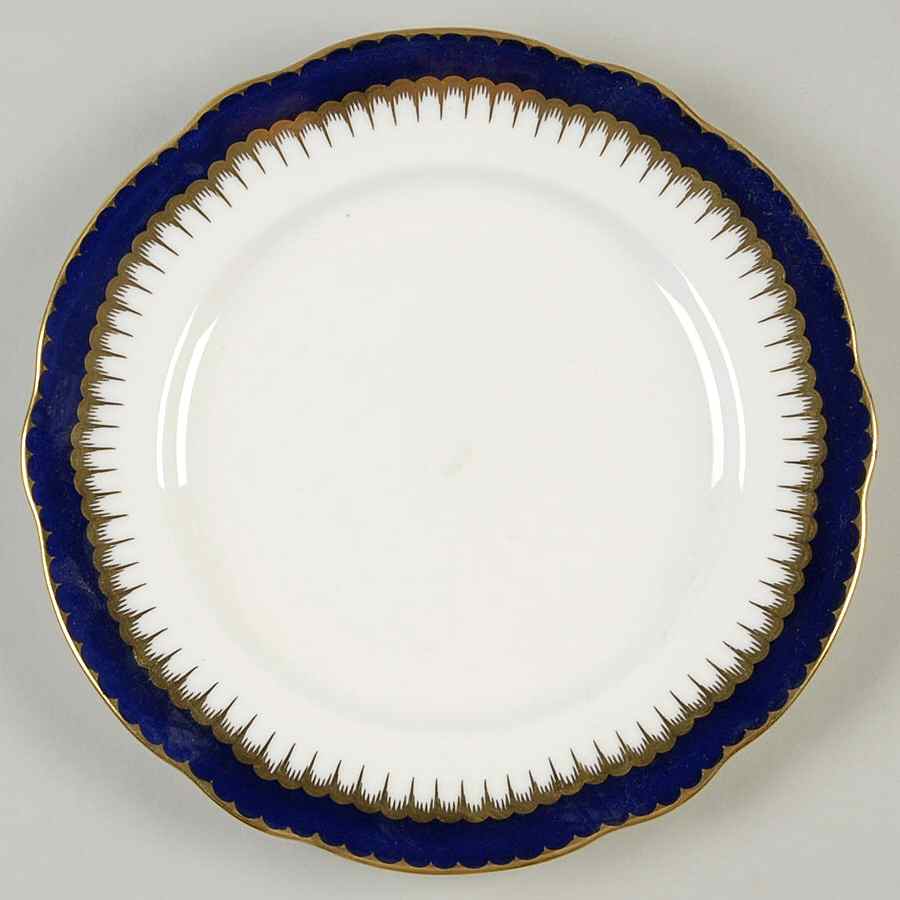 Spearpoint Cobalt Luncheon Plate by Coalport-1