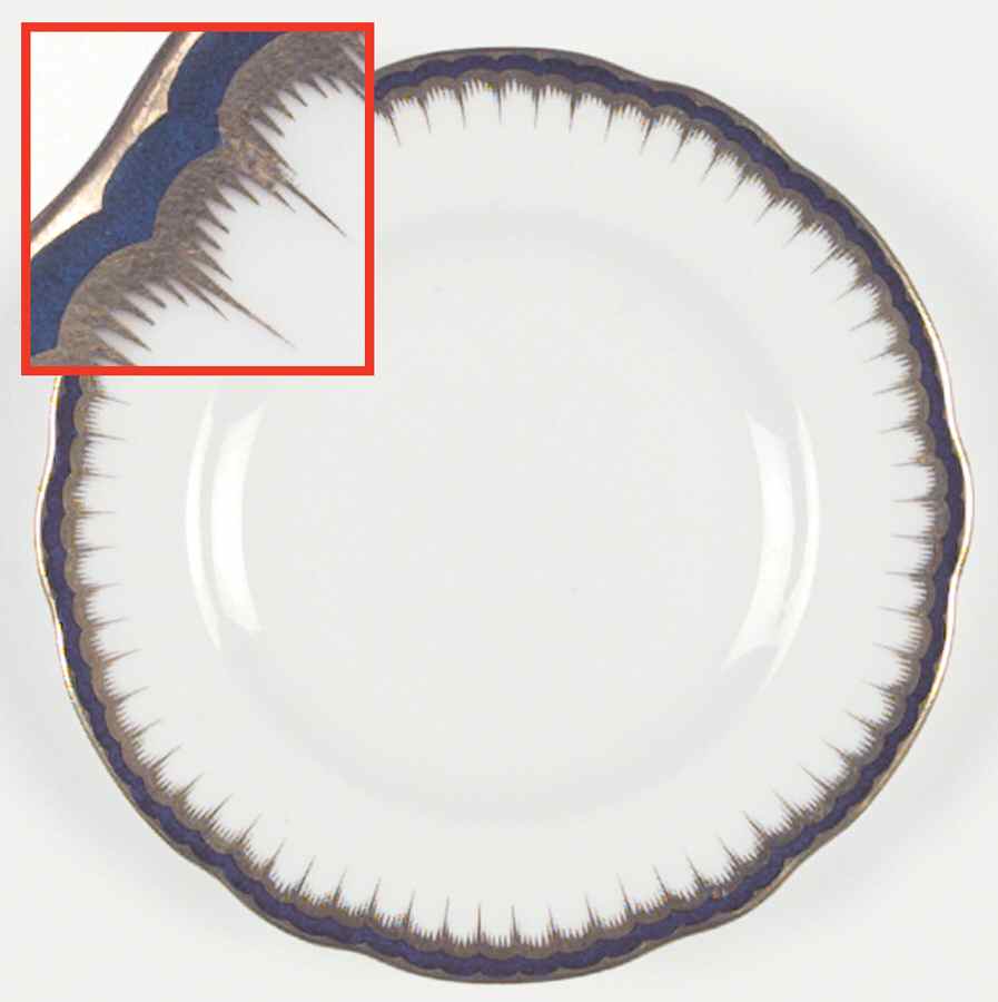 Spearpoint Cobalt Bread & Butter Plate by Coalport-1
