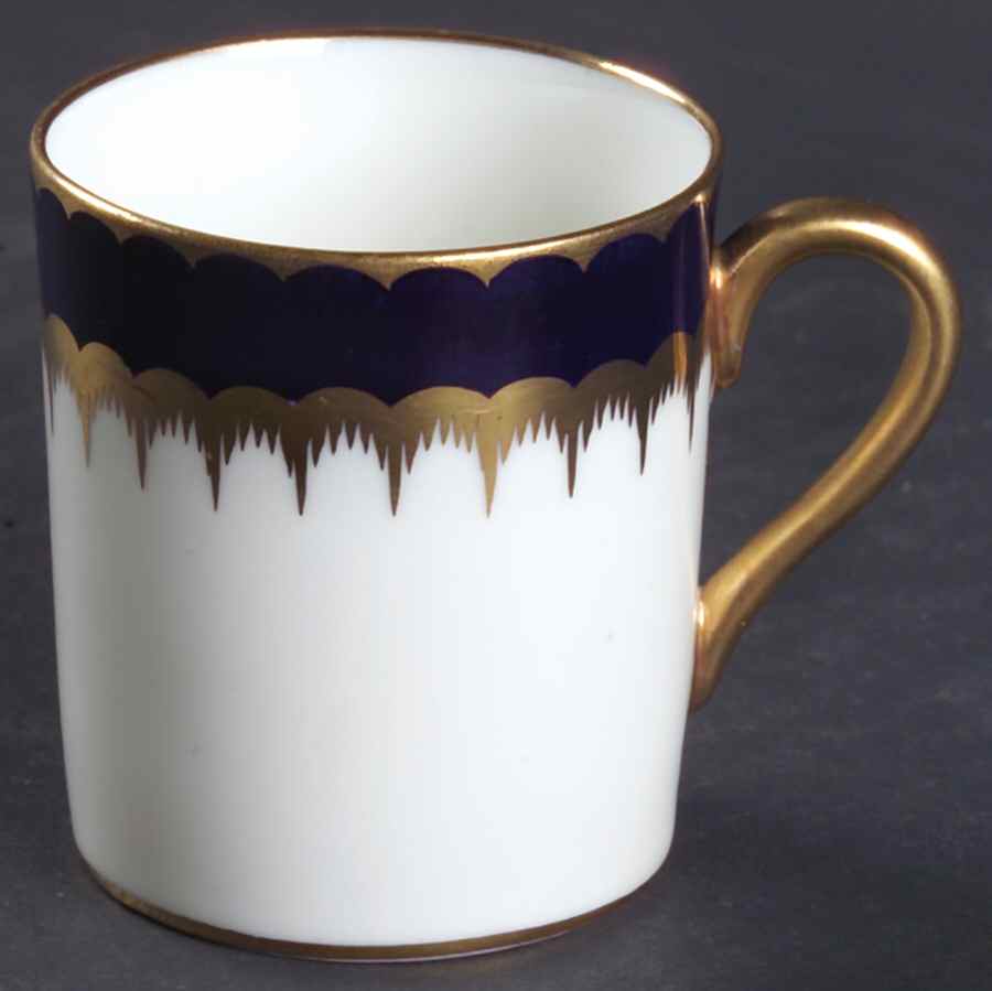 Spearpoint Cobalt Flat Demitasse Cup by Coalport-1