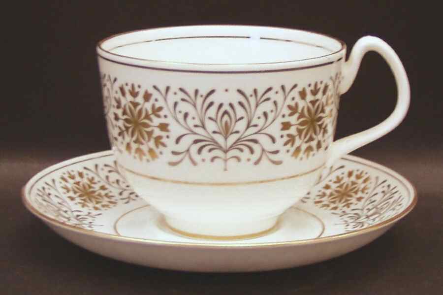 Spanish Lace Flat Cup & Saucer Set by Coalport-1