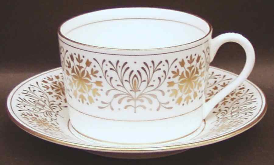Spanish Lace Flat Cup & Saucer Set by Coalport-1