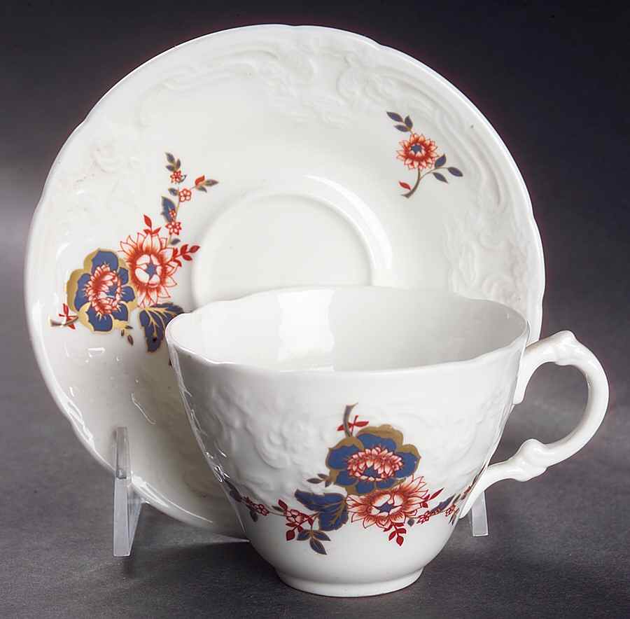 St. Louis Flat Cup & Saucer Set by Coalport-1