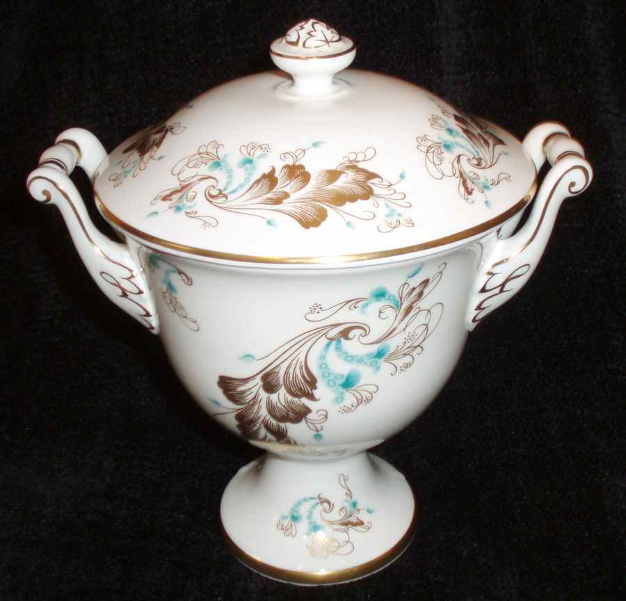Strange Orchid (White Background) Covered Vase by Coalport-1