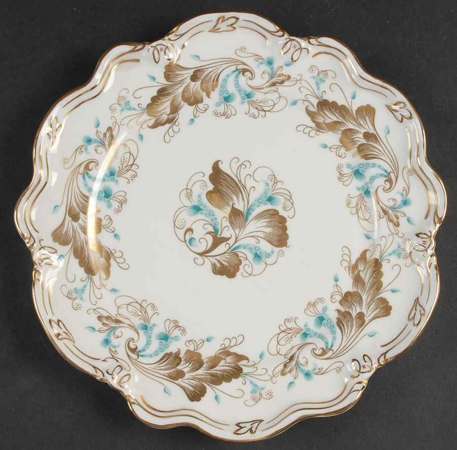 Strange Orchid (White Background) Sheffield Dessert Plate by Coalport-1