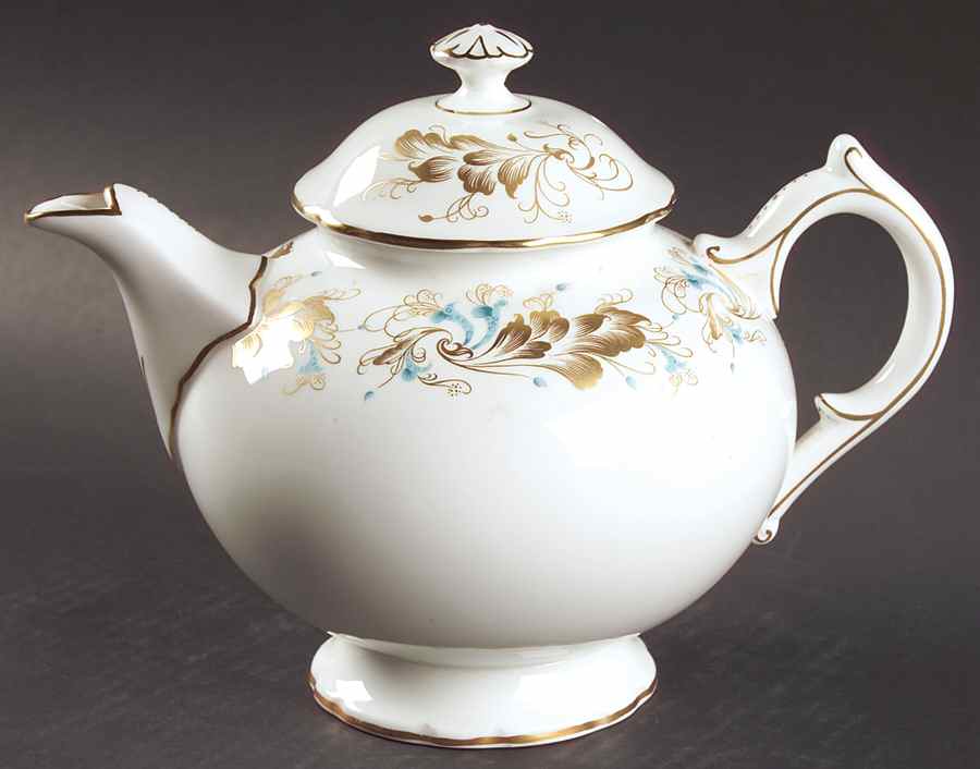 Strange Orchid (White Background) Teapot & Lid by Coalport-1