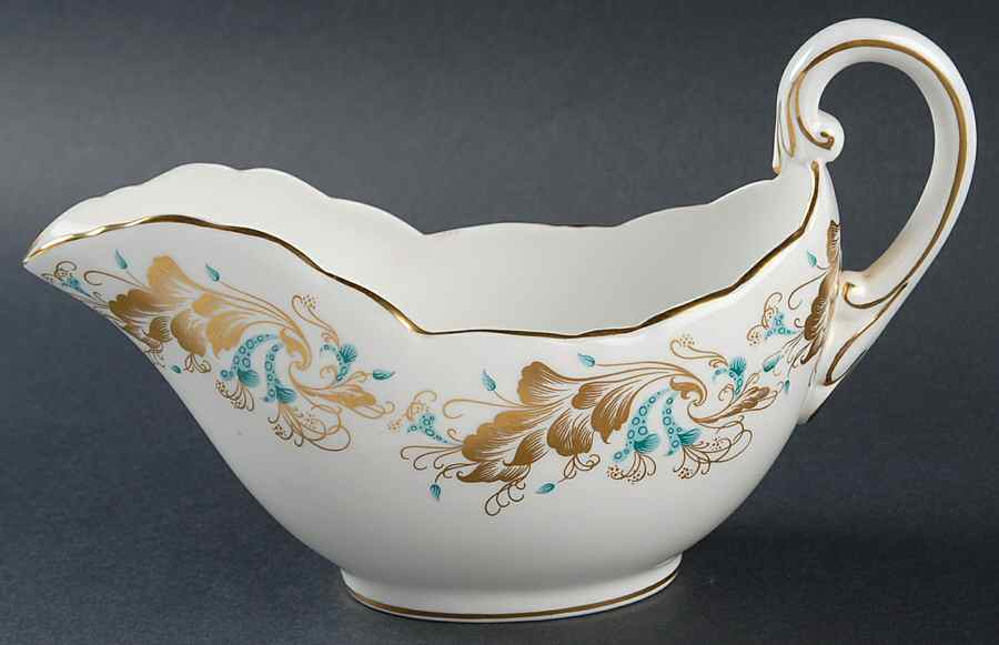 Strange Orchid (White Background) Gravy Boat by Coalport-1