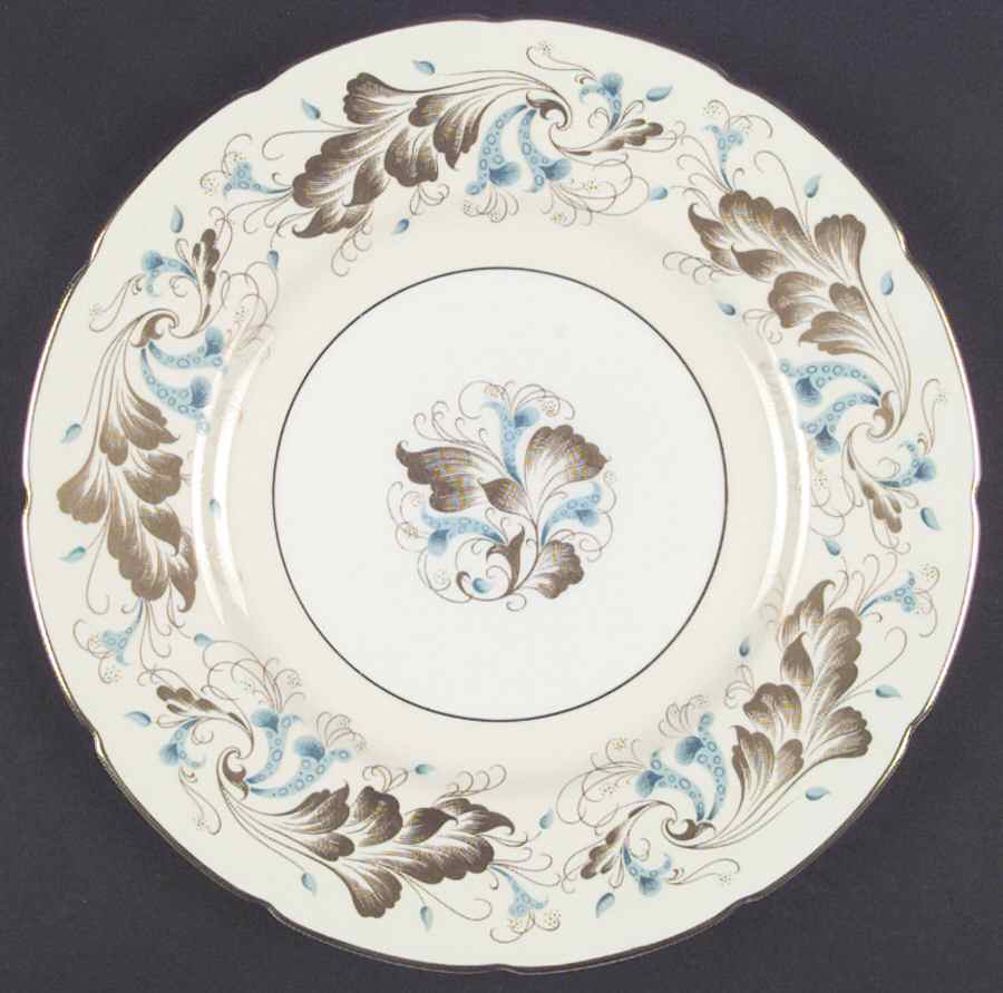 Strange Orchid (Cream & White Background) Dinner Plate by Coalport-1